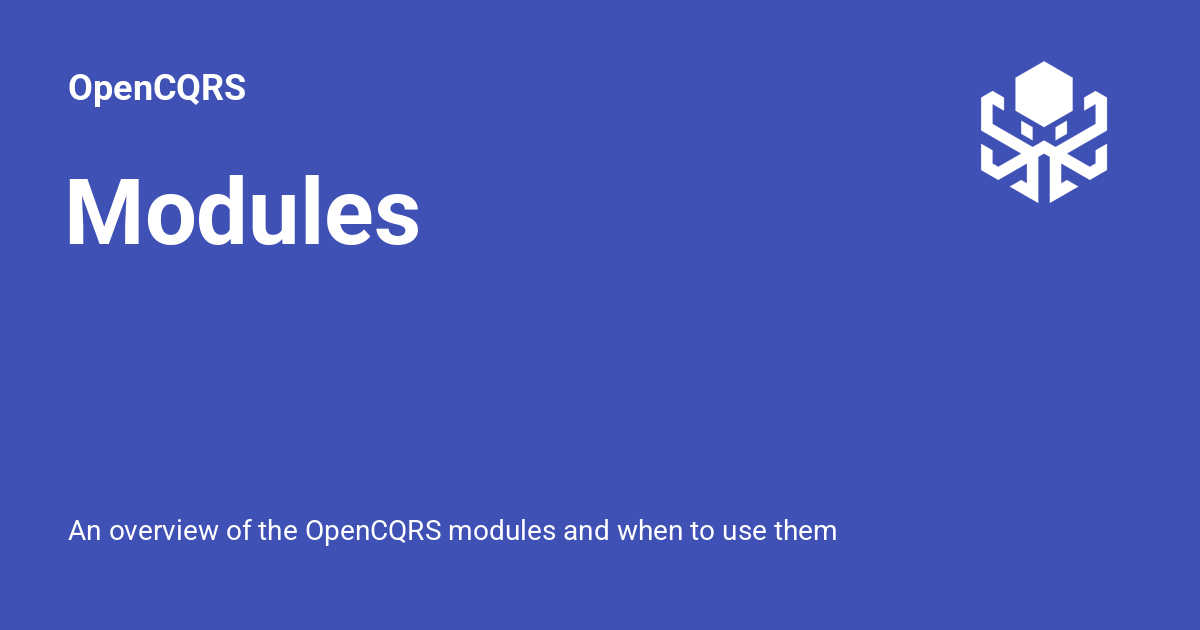 Modules - OpenCQRS